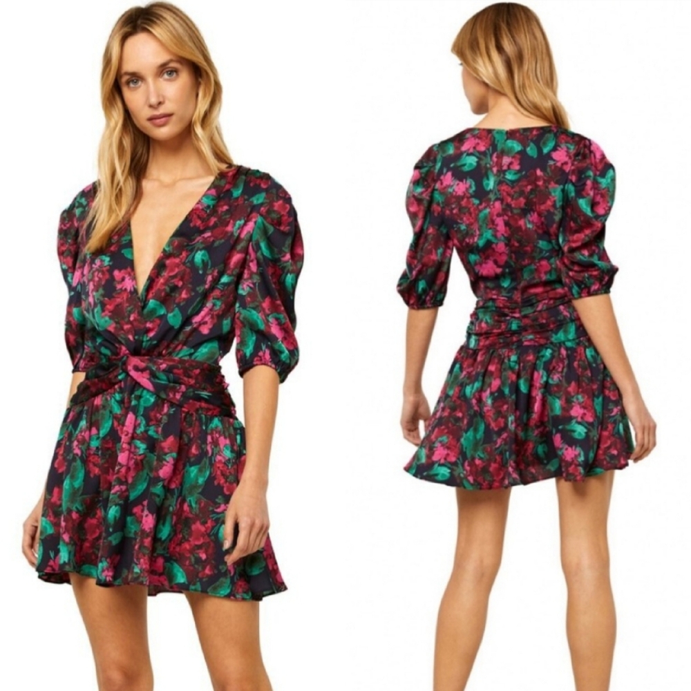 MISA Los Angeles Enchanted Floral Narcissa Feminine Ruffle Mini Extra Small - Picture 3 of 11